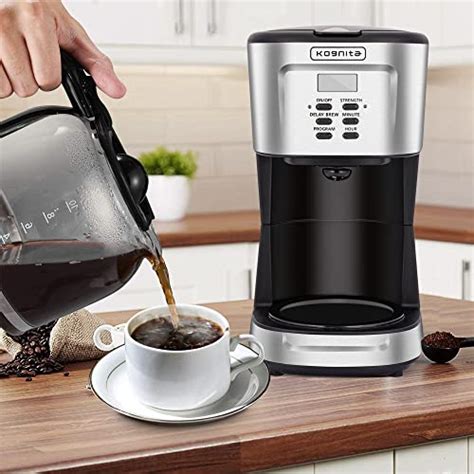 12 Cup Coffee Makerprogrammable Coffee Maker Machinedrip Coffee Pot Machine With Glass Carafe