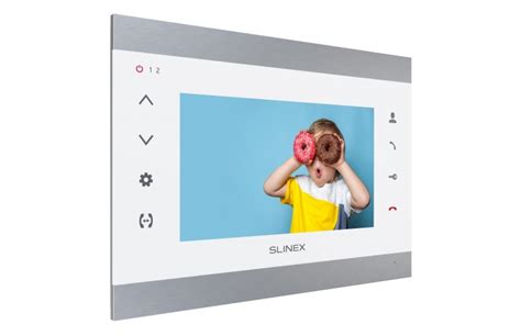 Slinex SL-07M overview, description, characteristics (silver + white)