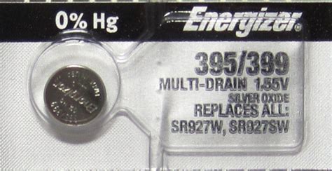 D395/399/ 395 Energizer watch battery SR927W 395/399 SR927SW 1 PC ...