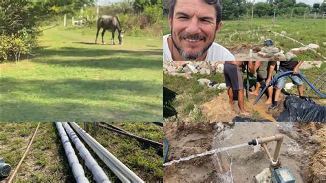 Compramos Nosso terreno iniciando as obras colocação do poço