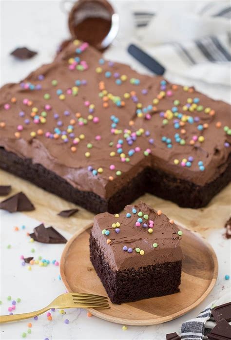 Chocolate Birthday Sheet Cakes