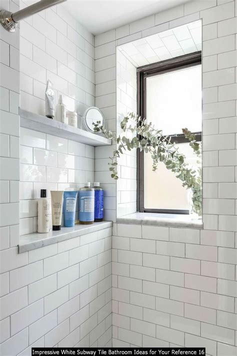 Impressive White Subway Tile Bathroom Ideas For Your Reference