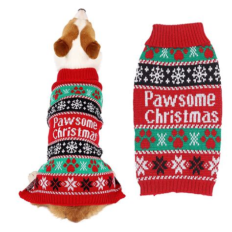 Dog Christmas Halloween Sweater Cute Funny Ugly Xmas Reindeer Puppy ...