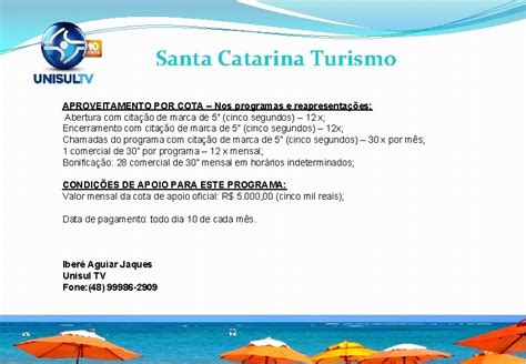 Santa Catarina Turismo Santa Catarina Turismo O Programa