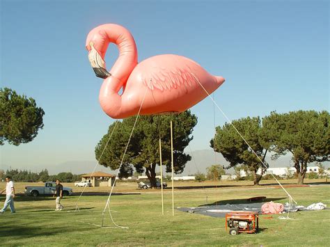 Giant Inflatable Pink Flamingo