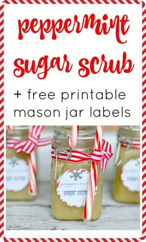 Free Printable Peppermint Sugar Scrub Labels Looking For Some Perfect