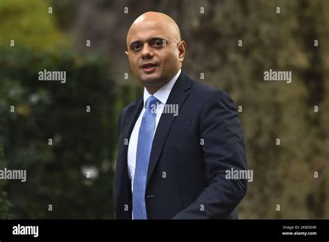 Home Secretary Sajid Javid Arrives For A Weekly Meeting Of Cabinet