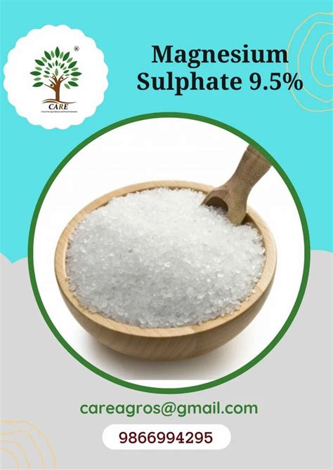 Magnesium Sulphate Mgso At Rs Kg Magnesium Sulphate In