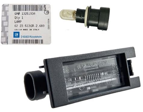 Lampka Tablicy Rejestracyjne Opel Astra H J K Zafira Meriva Insignia