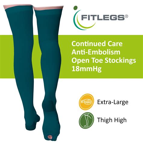 FitLegs – Open-Toe Compression Stocking – 18mmHg AES DVT Prevention