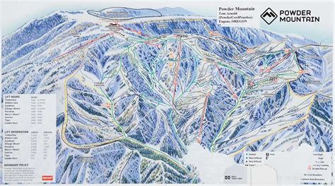 Powder Mountain Ski Area Trail Map