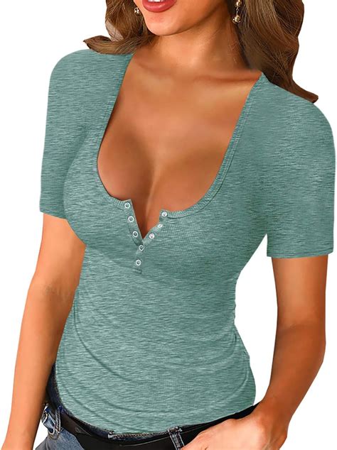 Ribbed Held Tight Short Sleeve Shirt Women