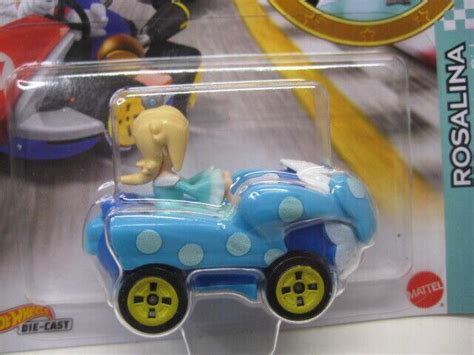 Hot Wheels Mario Kart Rosalina And Bowser Jr Mint On Card Rare Lot