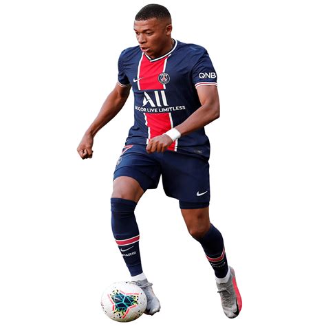 Naklejka na ścianę Kylian Mbappe biegnie z piłką 60 cm na 90 cm