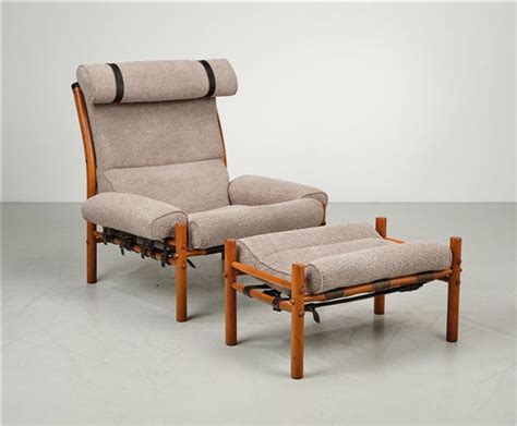 Arne Norell Inca Lounge Chair Mit Ottoman Entwurf Arne Norell Circa