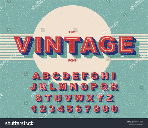 Vintage Typography Alphabet