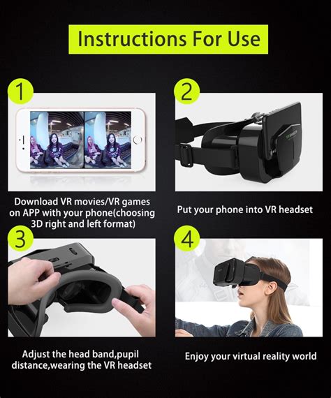 VR Shinecon G10 3D Virtual Reality Box Gaming Glasses Headset Compatibl