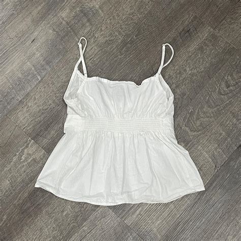 brandy melville tiffany tank top cute white depop