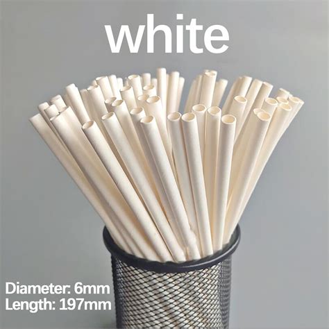 Wovilon Straw For Drink Disposable Degradable Paper Straw Beverage