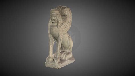 Sphinx Of Chiusi D Model By Giulia Chellini Giuliachellini