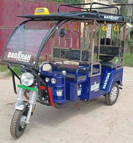 Badshah Blue Eco Ss E Rickshaw Vehicle Capacity 41driver At Rs