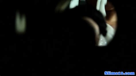 Bukkaked Spex Babe Sucking Gloryhole Dick