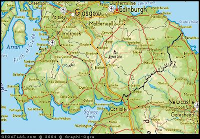 Scottish Borders Regions Map | United Kingdom Map Regional City Province