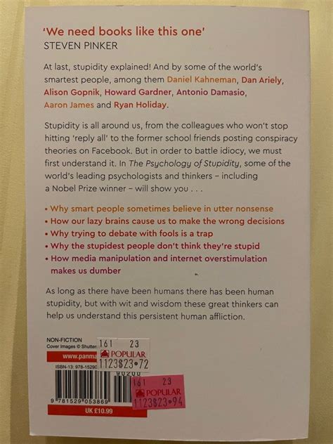 The Psychology of Stupidity, Hobbies & Toys, Books & Magazines, Fiction ...