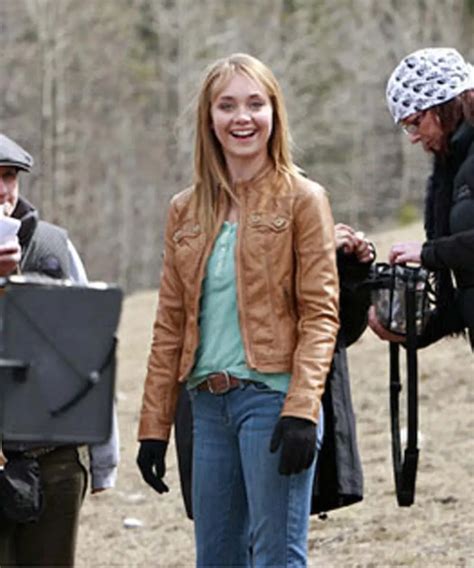 Amy Fleming Leather Jacket Heartland Amber Marshall Jacket