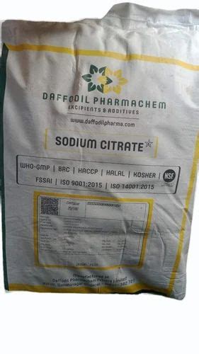 Sodium Citrate Powder Packaging Size Kg At Best Price In Bhiwandi