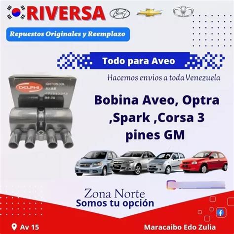 Bobina Encendido Aveo Optra Spark Corsa Pines Mercadolibre