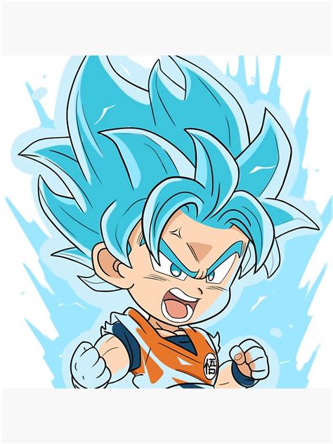 Chibi Goku Poster By Joseanimates Redbubble