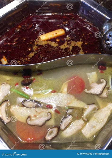 Mandarin Duck Hot Pot Stock Photo Image Of City Heat 107409308