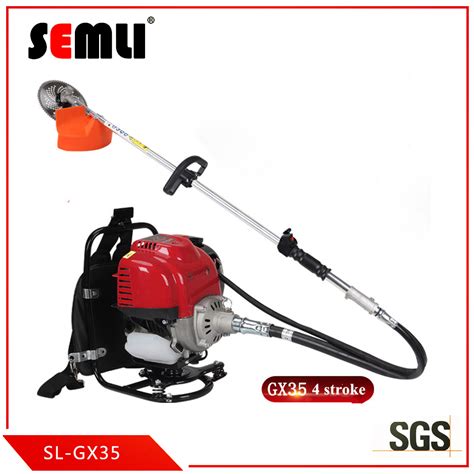 Gasoline Knapsack Brushcutter With 3t Blade Gx35 4 Stroke Engine Garden