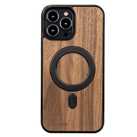 Drewniane Etui Bewood Iphone Pro Max Orzech Ameryka Ski Magsafe