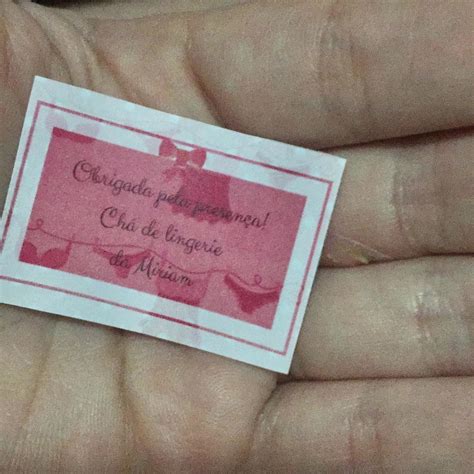Tag De Lembrancinha Ch De Lingerie Arte Digital Elo