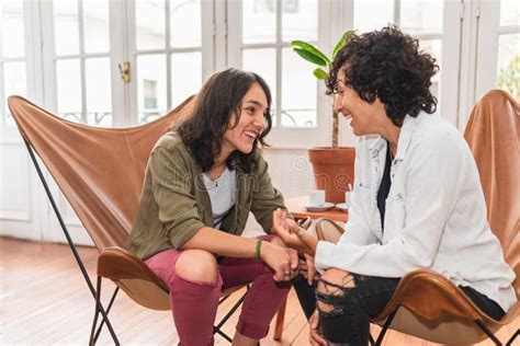 Affectionate Lesbian Couple Portrait Stock Photo Image Of Lifestyle Looking