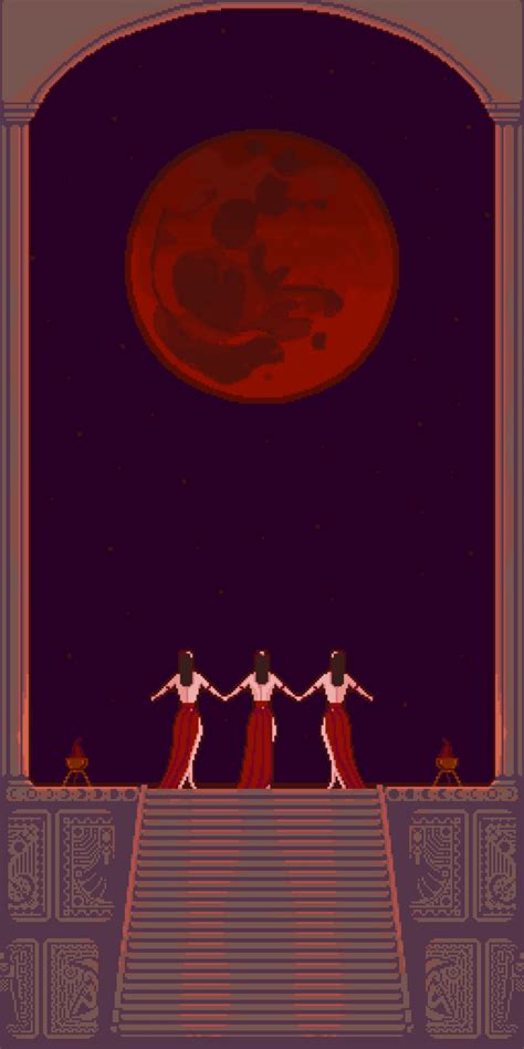 Blood Moon : r/PixelArt