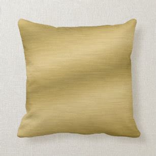 Metallic Gold Decorative & Throw Pillows | Zazzle