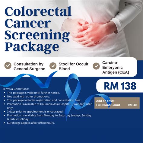 Colorectal Cancer Screening Package Columbia Asia Hospital I Private Hospital In Malaysia