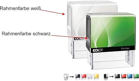 COLOP Stempel Printer IQ 20 Mit Individueller Textplatte Logo