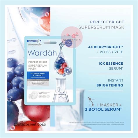 Jual Wardah Lightening Super Serum Essence Sheet Mask 20 Ml Masker