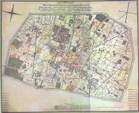 Map Of Tehran Dated To Vecchia Mappa Luoghi