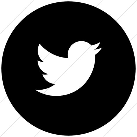 Black And White Twitter Icon #379768 - Free Icons Library