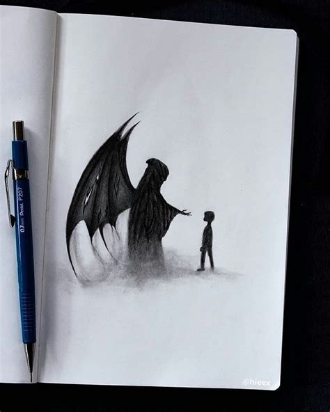 The Best 25 Drawings Sketches Creepy Easy Scary Drawings - quoteqimprove