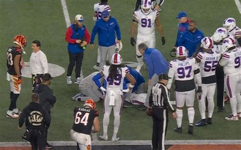 NFL Game Suspended After Damar Hamlin Collapses On Field