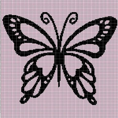 Butterfly Crochet Afghan Pattern Graph - Etsy