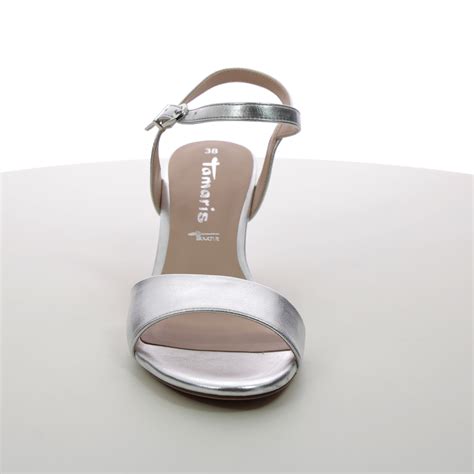 Tamaris Meliah 28008-20-941 Silver Heeled Sandals