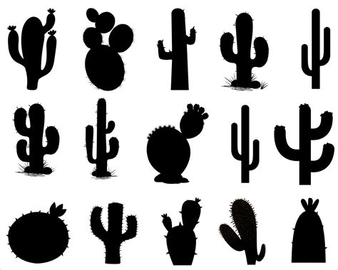 Cactus Svg Cactus Silhouette Cactus Svg Bundle Cactus Svg Etsy Canada