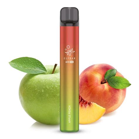 Elfbar V Apple Peach Einweg E Zigarette Mg Ml